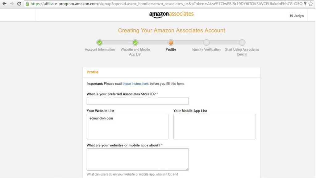 Amazon affiliate